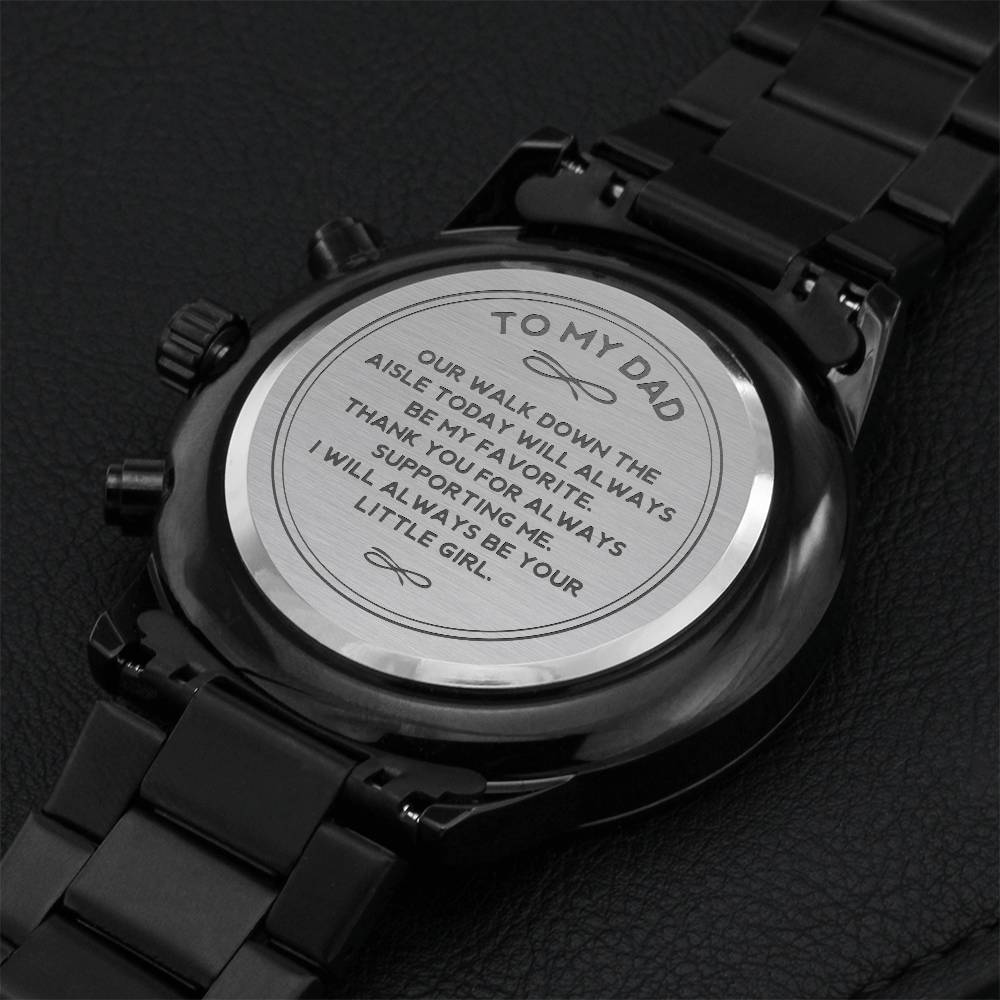 Father of the Bride Gift for Wedding Day, Watch for Dad of the Bride, Gift from Bride to Dad
