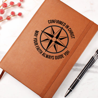 Confirmation Gift, Leather Journal, Confirmed in Christ, Prayer Journal, Gift for Confirmation