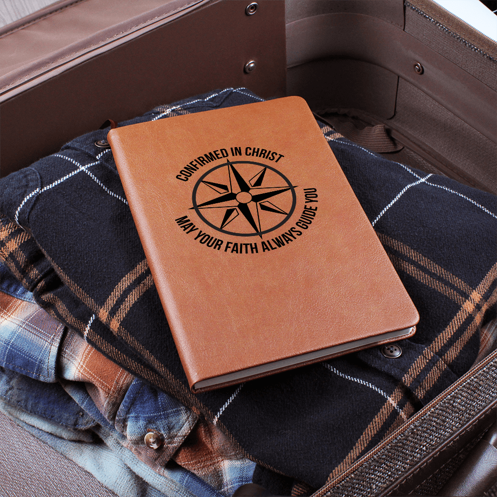 Confirmation Gift, Leather Journal, Confirmed in Christ, Prayer Journal, Gift for Confirmation