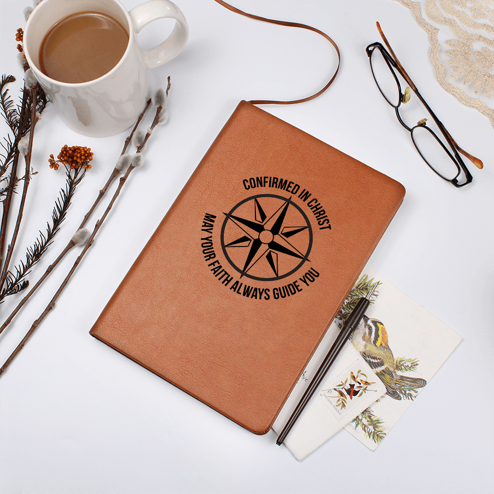 Confirmation Gift, Leather Journal, Confirmed in Christ, Prayer Journal, Gift for Confirmation