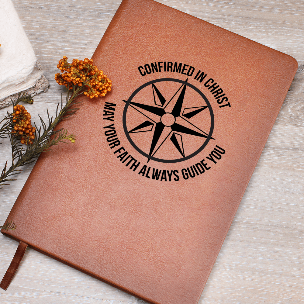 Confirmation Gift, Leather Journal, Confirmed in Christ, Prayer Journal, Gift for Confirmation