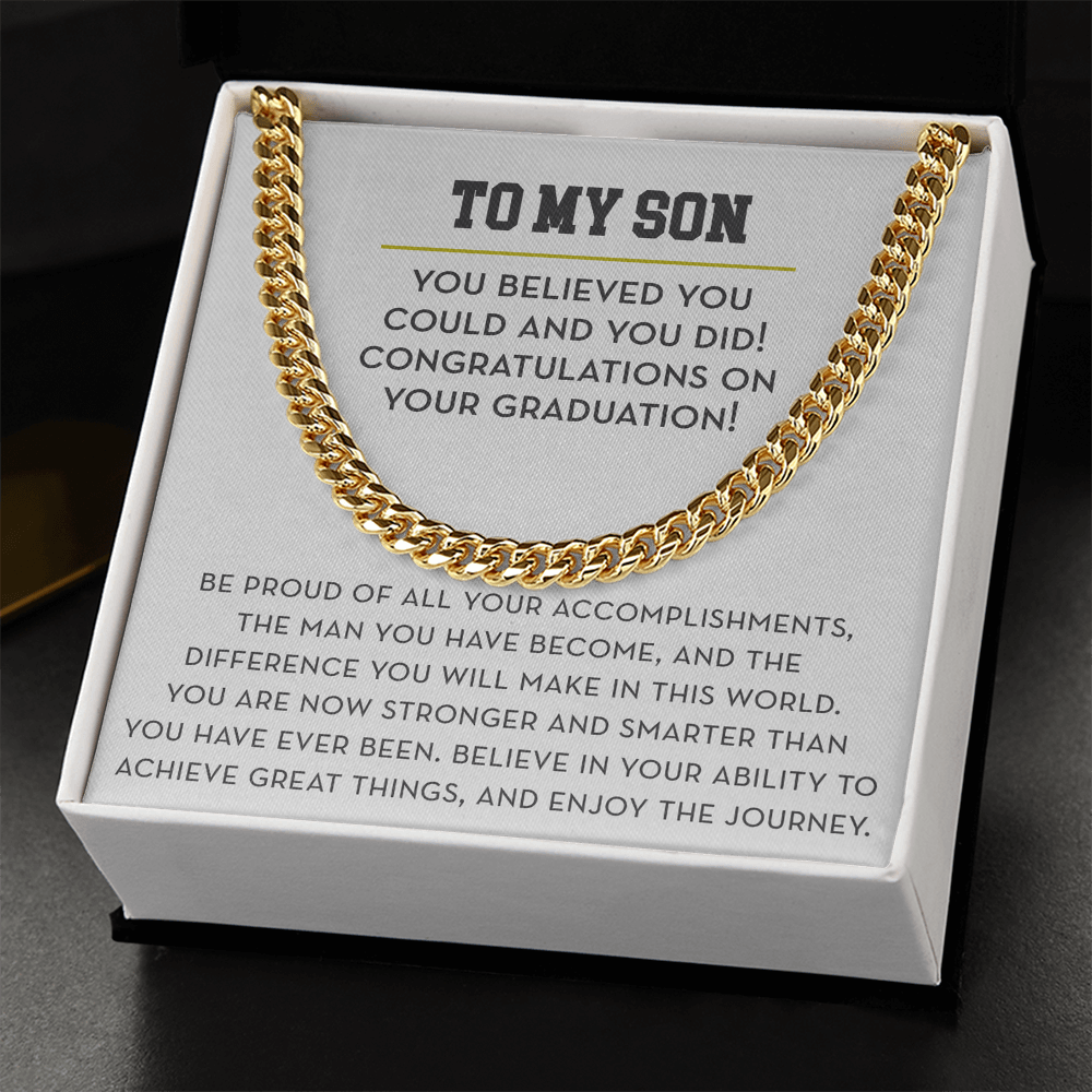 Graduation Gift for Son from Parent, Graduate Gift for Son from Mom or Dad