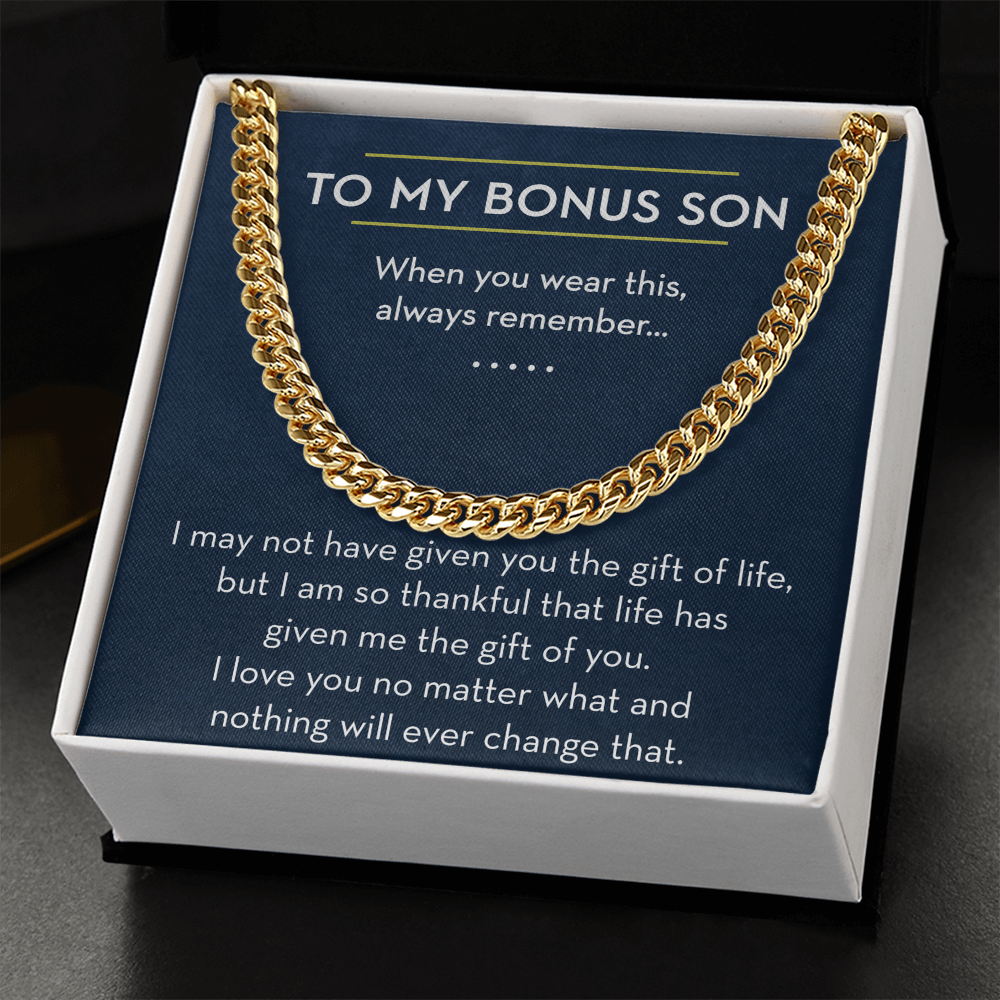 To My Bonus Son, Bonus Son Gift, Gift for Bonus Son, The Gift of You