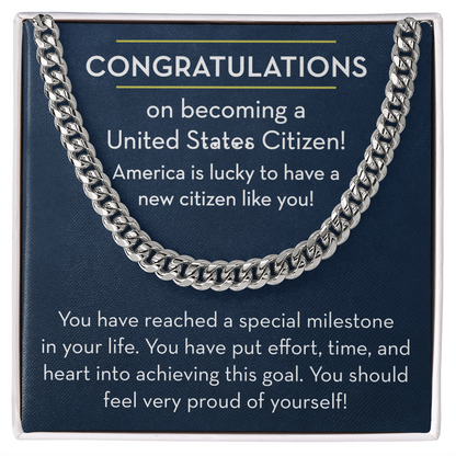 US Citizenship Gift for Him, Gift for New US Citizen, US Immigrant Gift, Naturalization Gift for Him