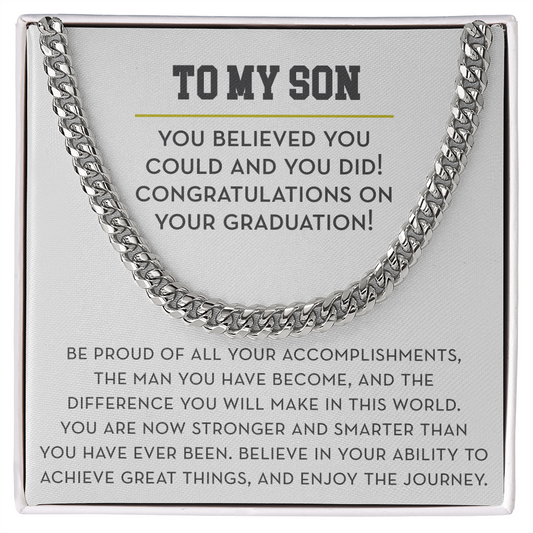 Graduation Gift for Son from Parent, Graduate Gift for Son from Mom or Dad