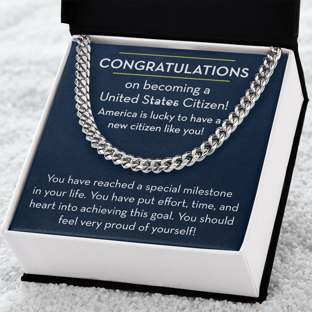 US Citizenship Gift for Him, Gift for New US Citizen, US Immigrant Gift, Naturalization Gift for Him