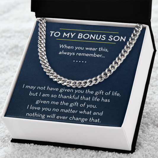 To My Bonus Son, Bonus Son Gift, Gift for Bonus Son, The Gift of You