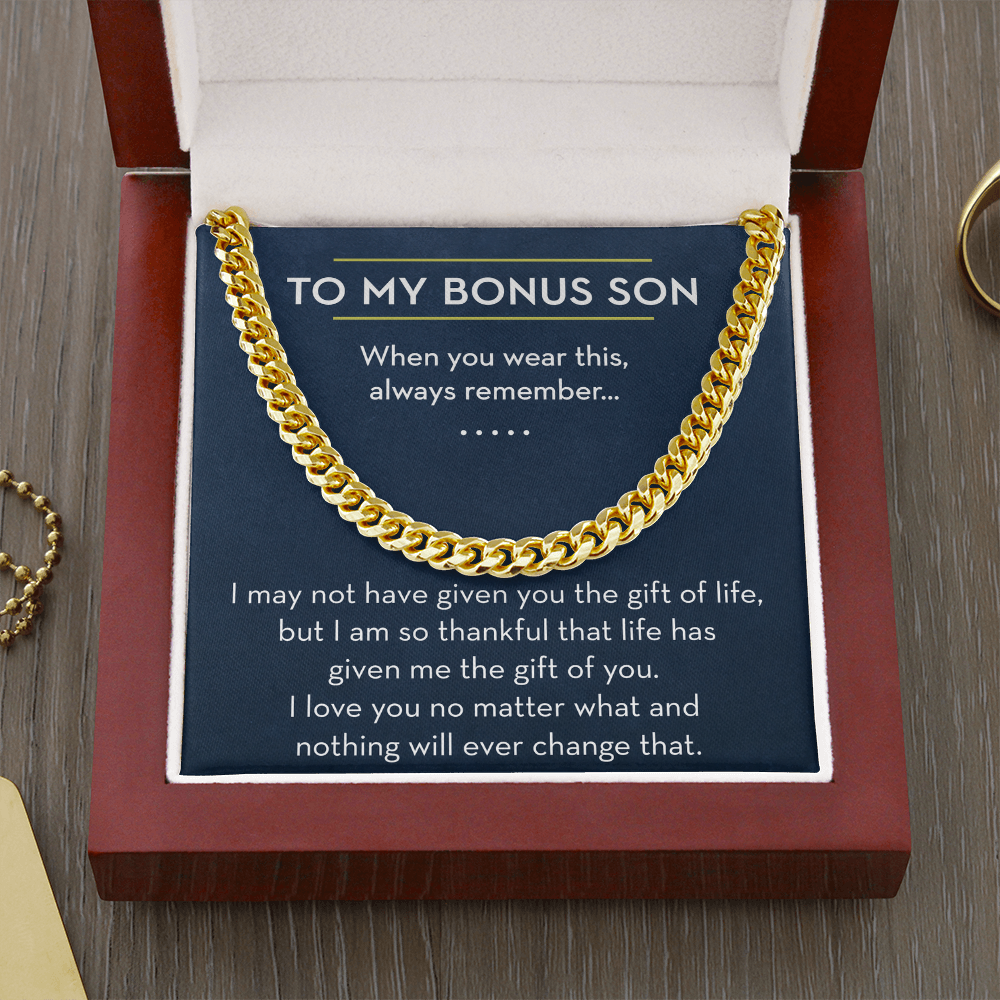 To My Bonus Son, Bonus Son Gift, Gift for Bonus Son, The Gift of You