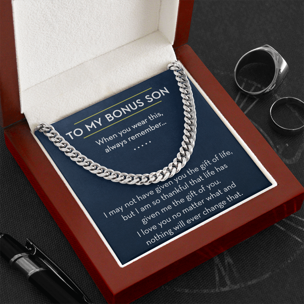 To My Bonus Son, Bonus Son Gift, Gift for Bonus Son, The Gift of You