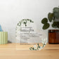 To my Goddaughter Gift, Heart Plaque for Goddaughter from Godmother