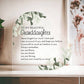 To my Granddaughter Gift, Heart Plaque for Granddaughter from Grandma, Granddaughter Gifts