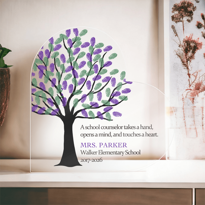 Personalized Gift for School Counselor, Acrylic Heart Gift, Personalized School Counselor Gift