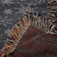 Snowflakes Woven Throw, Snowflake Blanket, Cabin Blanket