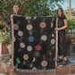 Record Vinyl Woven Throw, Record Blanket, Gift for Music Lover, Musician Gift