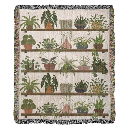 Plant Shelf Boho Woven Blanket