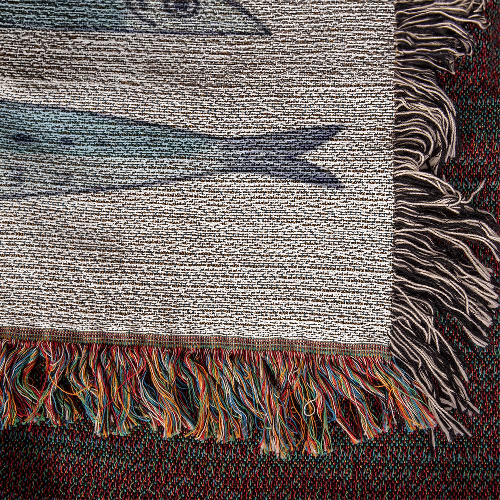 Sardine Blanket, Sardine Woven Throw, Fish Blanket, Sardine Fish Wall Hanging
