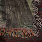 Redwoods Forest Walk Watercolor Woven Blanket