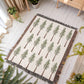 Coast Redwood Watercolor Pattern Woven Throw