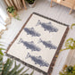 Salmon Blanket, Salmon Woven Throw, Salmon Wall Tapestry, Salmon Run Fish Blanket