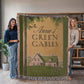 Anne of Green Gables Woven Throw, Vintage Book Cover Blanket