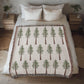 Coast Redwood Watercolor Pattern Woven Throw