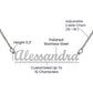 Maid of Honor Proposal Jewelry, Will You Be My Maid of Honor, Bridal Party Gift, Custom Bridesmaid Gifts, Bride Tribe, Dainty Name Necklace