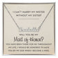 Maid of Honor Proposal Jewelry, Will You Be My Maid of Honor, Bridal Party Gift, Custom Bridesmaid Gifts, Bride Tribe, Dainty Name Necklace