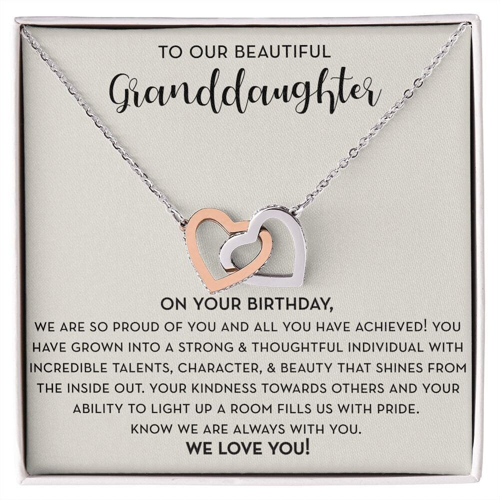 Granddaughter Birthday Necklace, Granddaughter Gift for Birthday from Grandparents