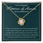 Matron of Honor Necklace, Wedding Day Gift from Bride, Matron of Honor Jewelry, Bridal Party Gifts, MOH Gift from Bride, Bride Tribe Gifts