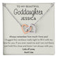 Personalized Goddaughter Gift, Goddaughter Necklace / Jewelry, Birthday / Graduation / Confirmation Gift for Goddaughter, From Godmother