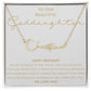 Goddaughter Necklace, Goddaughter Birthday Gift, Custom Name Necklace, Happy Birthday Goddaughter, Gift from Godparents, Goddaughter Jewelry