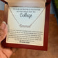 Personalized Gift for Daughter Going to College, Gift from Parents, Custom Name Necklace, Freshman Gift, Daughter Moving to College Gift