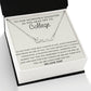 Personalized Gift for Daughter Going to College, Gift from Parents, Custom Name Necklace, Freshman Gift, Daughter Moving to College Gift