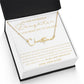 Personalized Gift for Daughter Going to College, Custom Name Necklace, Freshman Daughter, Gift from Mom and Dad, Moving to College Gift