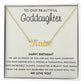 Personalized Goddaughter Necklace, Goddaughter Birthday Jewelry, Gift For Goddaughter, Happy Birthday Goddaughter, Custom Name Necklace