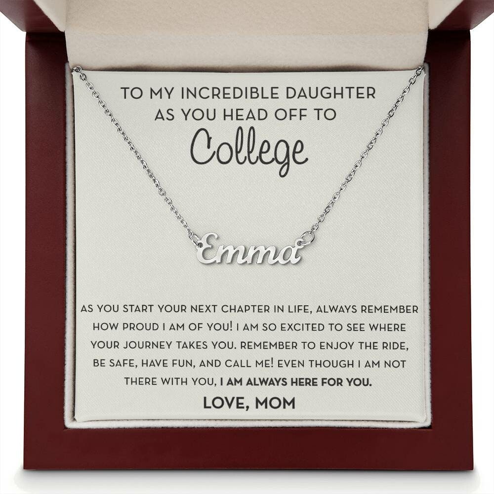 Personalized Gift for Daughter Going to College, Off to College Card, Mother Daughter Gift, Freshman Daughter Gift, Starting College Gift