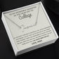 Personalized Gift for Daughter Going to College from Mom, Script Name Necklace, Mother Daughter, Freshman Daughter, Starting College Gift