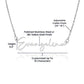 Personalized Gift for Daughter Going to College, Custom Name Necklace, Freshman Daughter, Gift from Mom and Dad, Moving to College Gift