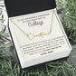 Personalized Gift for Daughter Going to College from Mom, Script Name Necklace, Mother Daughter, Freshman Daughter, Starting College Gift