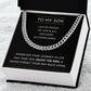 Son Necklace Chain, Proud of You, Graduation Gift for Son