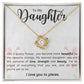 Daughter Knot Necklace, Love You to Pieces