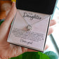 Daughter Necklace from Mom, I Love Everything About You