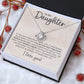 Daughter Necklace from Mom, I Love Everything About You
