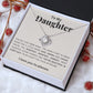 Daughter Knot Necklace, You're Beautiful in Every Way