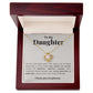 Daughter Knot Necklace, You're Beautiful in Every Way