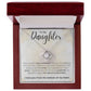 Daughter Knot Necklace, I Love You from the Bottom of my Heart