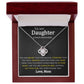Daughter Knot Necklace from Mom, Always Remember