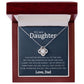 Daughter Knot Necklace from Dad, Always in my Heart and Mind