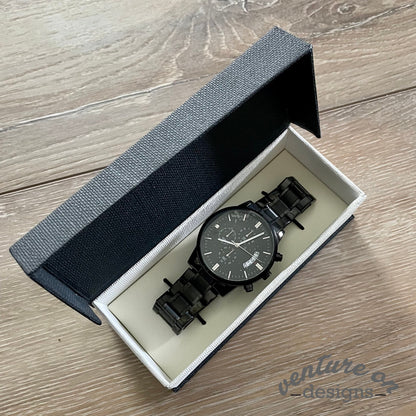 To My Son Gift, Engraved Watch, Birthday Gift for Son, Never Forget Your Way Back Home