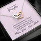 Mom & Daughter Necklace, Always Remember That I Love You